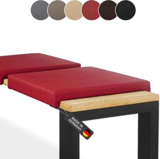 Lycce Bankauflage Bankkissen Klemmkissen Sitzkissen mit 2 Leisten, 40cm Klemmtiefe, (1 St), verrutscht nicht, mit Klemmfunktion, versch. Farben