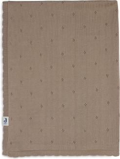 Jollein Pointelle Bettdecke 100x150 cm Biscuit Braun