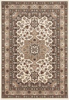 Orientalischer Kurzflor Teppich Parun Täbriz Ivory Beige - 160x230x0,9cm