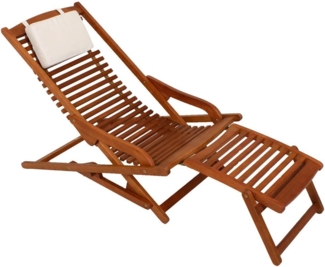 VIP Lounger Deckchair Liegestuhl aus 100% Eukalyptus