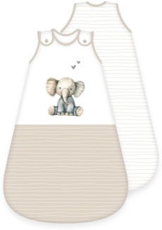 Herding babybest Baby-Schlafsack, Cuddle Crew, 70 cm, Mit seitlich umlaufendem Reißverschluss und Druckknöpfen, Polyester, Weiß