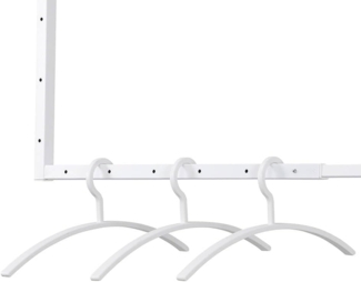 HOME DELUXE Kleiderbügel aus Kunststoff RACK Weiß - 20 Stück