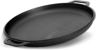 28 cm Deckel-Bratpfanne aus Gusseisen Universaldeckel Servierpfanne Induktion