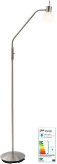 Stehlampe Wohnzimmer Stehleuchte LED Glas weiß Flexarm 47160101