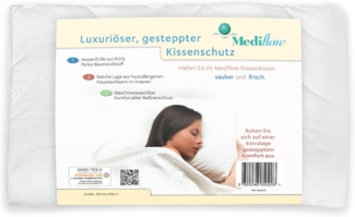 Mediflow Wasserkissen Mediflow gesteppter Luxus Schonbezug 5020 40x80cm, 1-tlg.