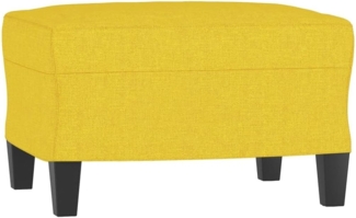 vidaXL Fußhocker Hellgelb 60 x 50 x 41 cm Stoff [349332]