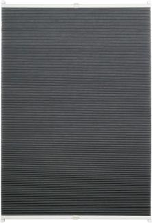 ondeco Wabenplissee Klemmfix Plissee verspannt, Klemmträger ohne Bohren für Fenster und Türen, lichtschutz und Blickdicht, Sonnen-Schallschutz - Grau - 50x130 cm