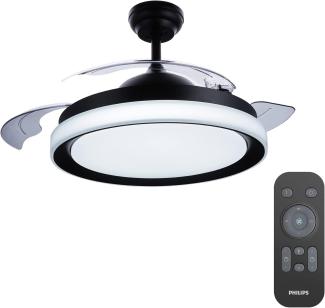 Deckenventilator mit Lampe Philips Atlas Schwarz 450 lm 28 W