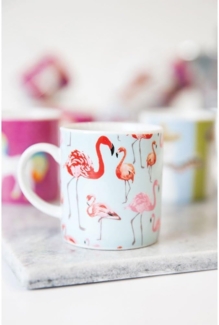 Kitchen Craft Kaffeetasse, 80 ml, Porzellan, Flamingo, Mehrfarbig, 8x6 cm