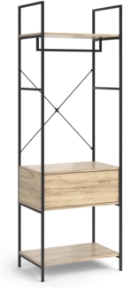 Kleiderschrank Enya Holz 60 x 180 cm mit Schublade Vicco