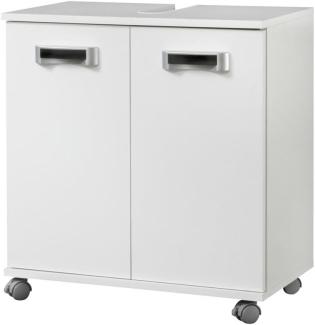 Schildmeyer Cadiz 119734 Waschbeckenunterschrank, 60 x 63,5 x 32,5 cm, weiß