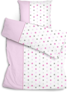 Amilian Bettwäsche Set 135x200 cm + 80x80 cm - 2-teilig, 100 % Baumwolle, 2 teilig, mit Hotelverschluss - für Erwachsene und Jugendliche