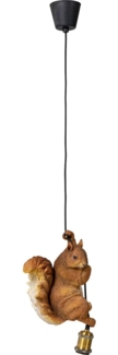 Kare Design Hängeleuchte Animal Squirrel, Gold, Pendelleuchte, Höhenverstellbar, Tiermotiv, Handgearbeitet, 38 x 20 x 14 cm (H/B/T)