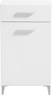 Schuhschrank >Cacak< in Weiß - 58x101,5x35cm (BxHxT)