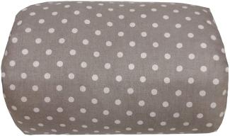 EMI&SAM Stillkissen Reisekissen für ARM Stillmuff kleines Armpolster Baumwolle Mini Still Muff Stillen Armkissen (16. Grau - Dots)