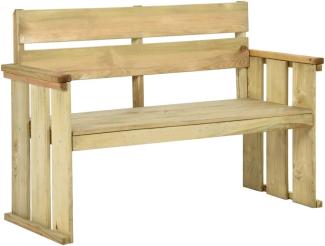 vidaXL Gartenbank 121 cm Kiefernholz Imprägniert 318407