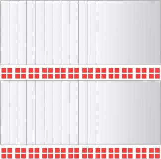 vidaXL 24-tlg. Spiegelfliesen-Set, Glas, quadratisch