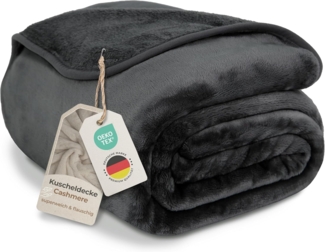 Wohndecke Cashmere-Feeling Kuscheldecke super weich & flauschig – Fleecedecke, Gräfenstayn, dicke & warme Sofadecke, Wohndecke & Tagesdecke - Überwurf Sofa, Couch