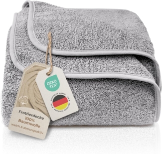 Wohndecke Frotteedecke 100% Baumwolle - Sommerdecke, Kuscheldecke, Laynenburg, Baumwolldecke als Sommer, Bett-Überwurf, Couch-Überwurf, Sofa-Decke