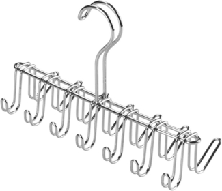 IDesign - Interdesign Krawattenhalter aus Metall für Kleiderschrank - Silber