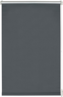 GARDINIA EASYFIX Rollo mit Thermo-Rückseite zum Klemmen oder Kleben, Verdunklungsrollo ohne Bohren, Hitzeschutz, Energiesparend, Schiefer, 100x150 cm (BxH)