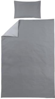 Meyco Uni Bettbezug Grey / Light Grey 140 x 200 / 220 cm