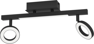 Eglo 900514 Spotleuchte CARDILLIO 2 Alu, Stahl schwarz, Kunststoff satiniert LED 2X3,2W;1X3,3W 3000K L:38. 5cm B:8. 5cm H:17. 5cm
