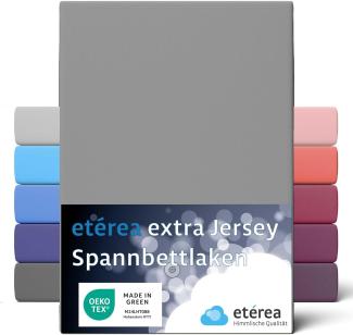 etérea Extra Jersey Spannbettlaken Frost Grau 180x200 - 200x220 cm