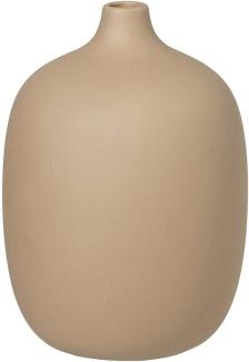 Blomus Vase Ceola, Dekovase, Blumenvase, Keramik, Nomad, H 18,5 cm, D 13,5 cm, 66174