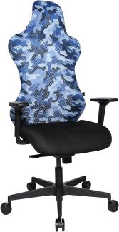 Topstar Sitness RS Sport Bürodrehstuhl, Gamingstuhl, Stoff, blau