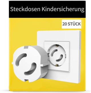 20 Stück Steckdosen Kindersicherung, Steckdosenschutz zum Stecken, Steckdosen Abdeckung, Kindersicherung Steckdose, Steckdosensicherung für Babys und Kleinkinder