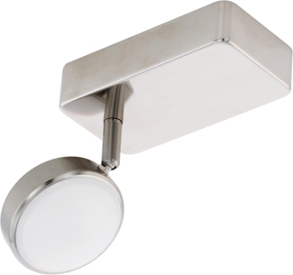 Eglo 97714 LED CORROPOLI-C nickel-matt weiß L:8cm H:15cm, dimmbar mit Connect Funktion