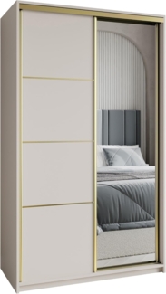 Masseno Schwebetürenschrank VARO Kleiderschrank mit Spiegel und Schubladen Schlafzimmerschrank