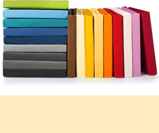 CelinaTex Spannbettlaken Jade Spannbetttuch Mikrofaser 90x200-100x200cm natur, Polyester, (1 Stück), allergikergeeignet,atmungsaktiv,bügelfrei,dauerelastisch und weich