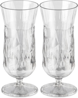 Koziol Superglas 400 ml Club No. 17 2er-Set crystal clear