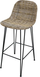 Rattanbarstuhl "Modern Line" Barstuhl Tresenstuhl Stuhl Sitzgelegenheit Barmöbel