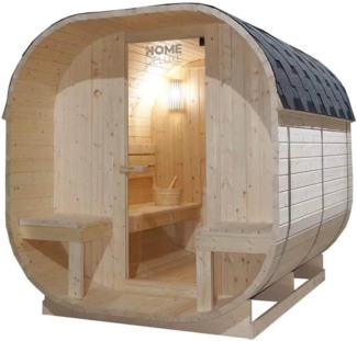 HOME DELUXE Outdoor Sauna CUBE DELUXE L - 184 x 220 cm für 4 Personen