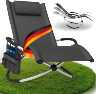 Relax-Schaukelliege inkl. Seitentasche Anthrazit Ohne Auflage