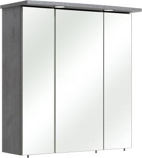 Pelipal Quickset 913 Spiegelschrank Bacoli I, Holzdekor, Betonoptik, 20,0 x 65,0 x 72,0 cm