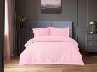 Satin-Doppelbettbezug-Set (DE), 'Elegant', Rosa