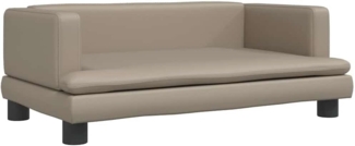 vidaXL Hundebett Cappuccino-Braun 80x45x30 cm Kunstleder 171905