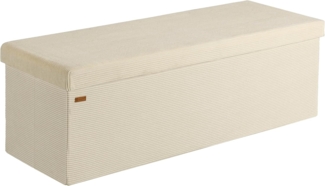 CASARIA® Sitzbank mit Stauraum Cord inkl. Boxen L Beige