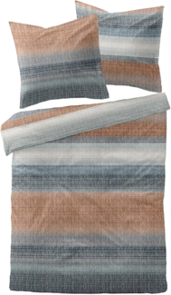 Traumschlaf Biber Bettwäsche Elverum blau|200x220 cm + 2x 80x80 cm