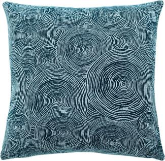 Homing Kissenhülle Cape Town Kreise 45x45cm blau Kissen Bezug Deko Geometrisch