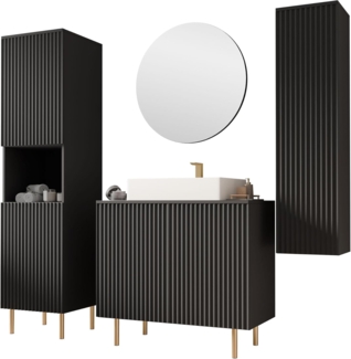 Badmöbel-Set Nohes V (Farbe: Schwarz)