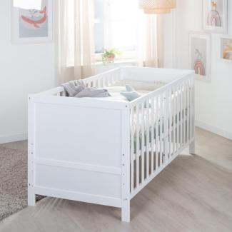 roba Kombi-Kinderbett EASY SLEEP - 70 x 140 cm - inkl. Umbauecken - Weiß