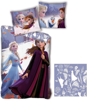 Frozen Kinderbettwäsche Set – Kuscheliger Bettbezug 140x200 cm & Kissenbezug 63x63 cm