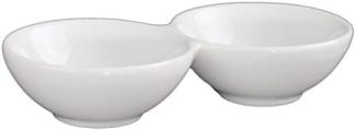 Holst Porzellan MP 014 Duo Schale 14 cm ''Bouble'', weiß, 14 x 7 x 2. 5 cm, 6 Einheiten