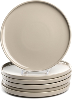 LEONARDO Teller-Set Speiseteller ROMA, Keramikteller, ca. 27 cm, 6-teilig (6-tlg), 6 Personen, Keramik, Geschirr-Set, Service, spülmaschinengeeignet