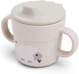 Done By Deer Tiny Farm Schnabelbecher - Sand Braun